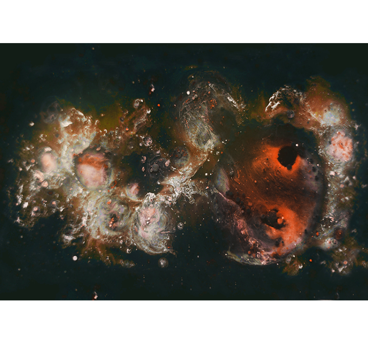 Abstract wall mural celestial fluid designs - TenStickers