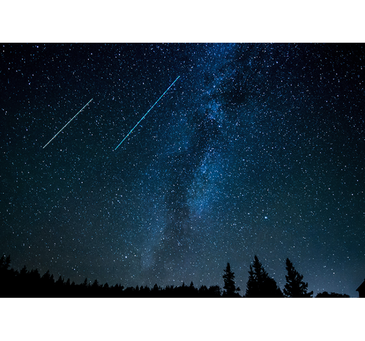 Beautiful shooting star landscape Wall Mural - TenStickers