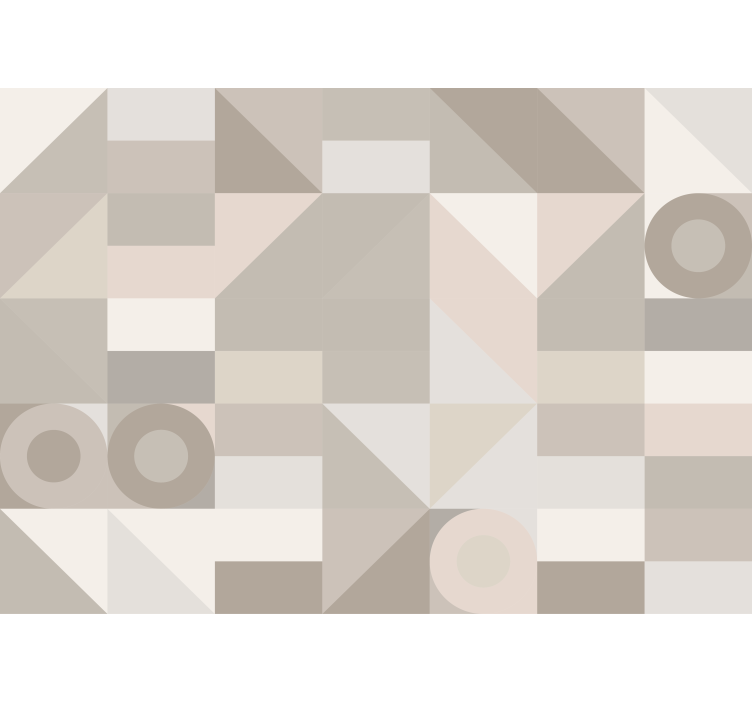 Texture wall mural geometric pattern shapes - TenStickers