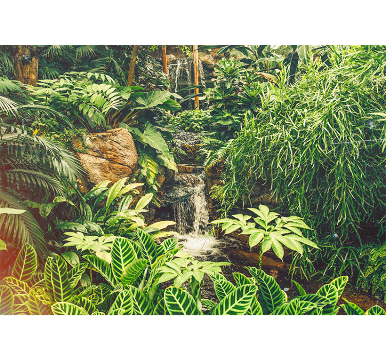 Wall mural nature vibrant tropical paradise - TenStickers
