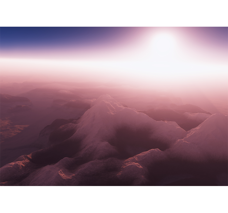 Wall mural mountain serene mountain peak - TenStickers