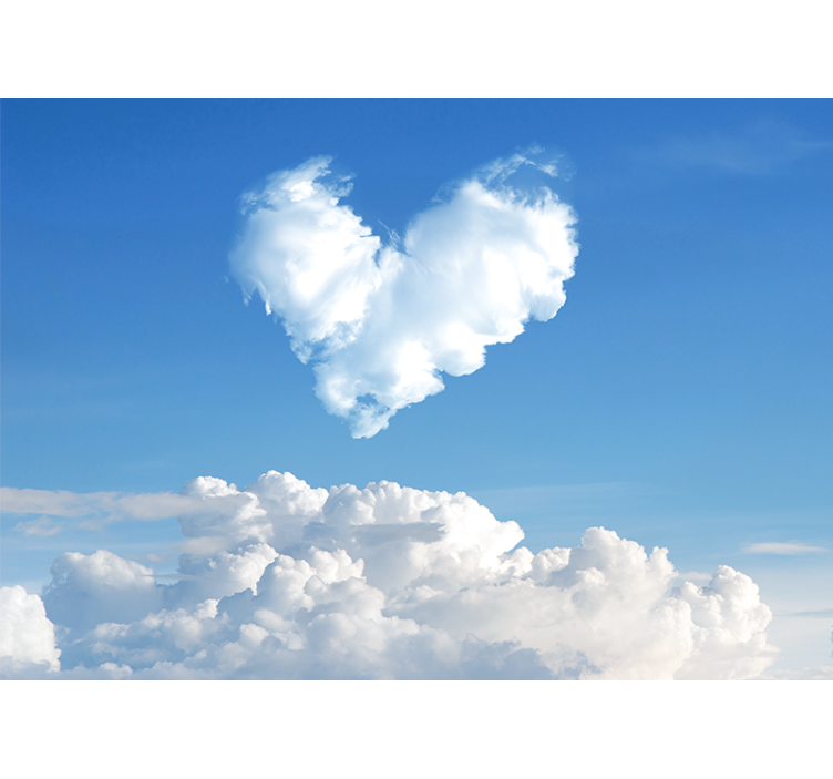 Sky Heart  Photography  Sky Wall Mural - TenStickers