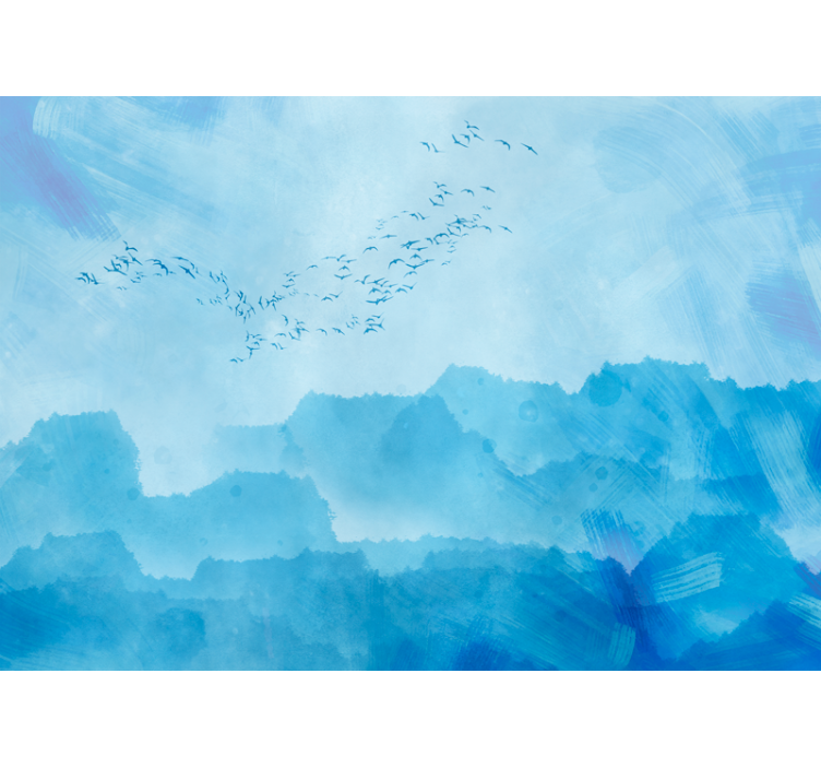 Birds Flying High wall mural nature - TenStickers