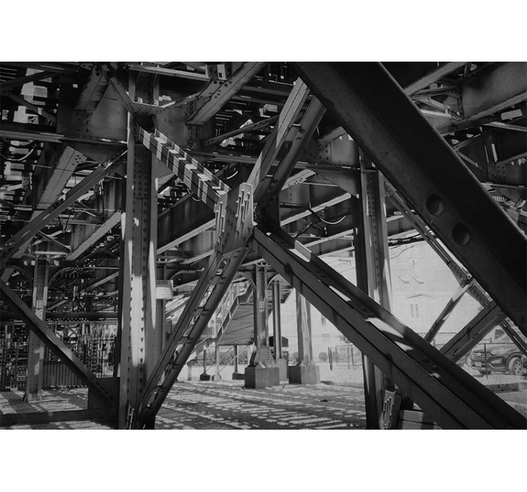 City wall mural urban architectural design - TenStickers