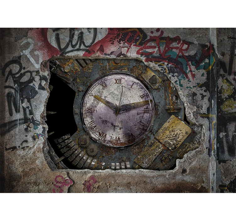 Industrial Old Time Cement modern wall mural - TenStickers