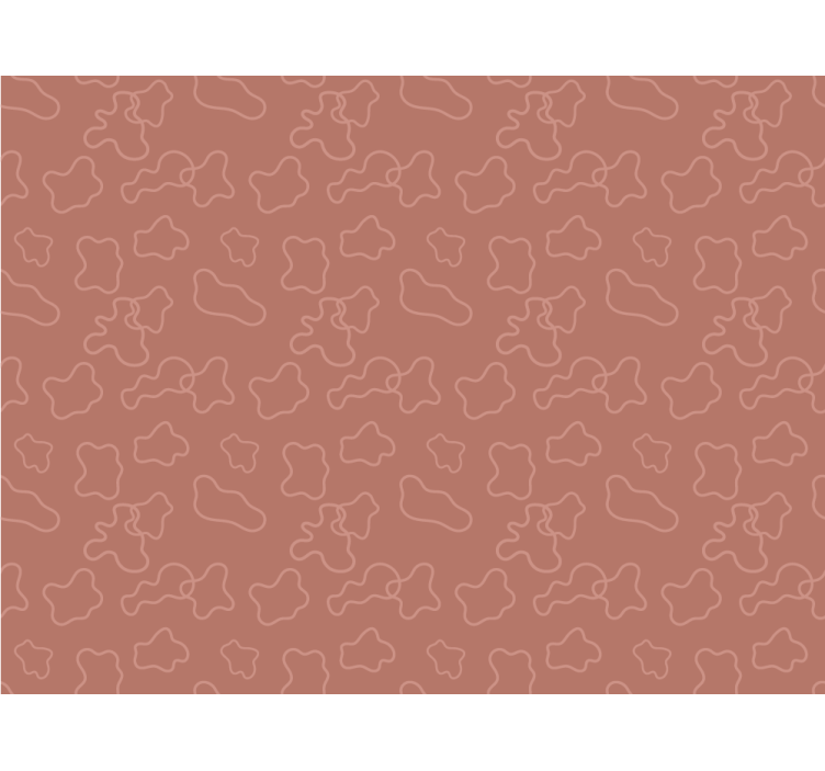 Terracotta white cercles Abstract Wall Murals - TenStickers