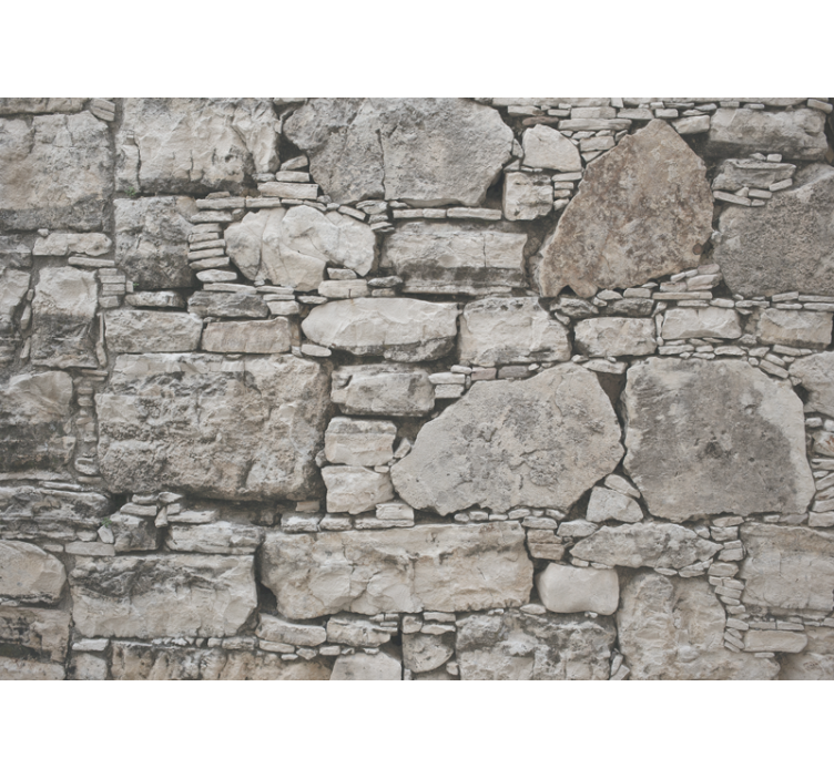 Rustic style pattern stones wall mural - TenStickers