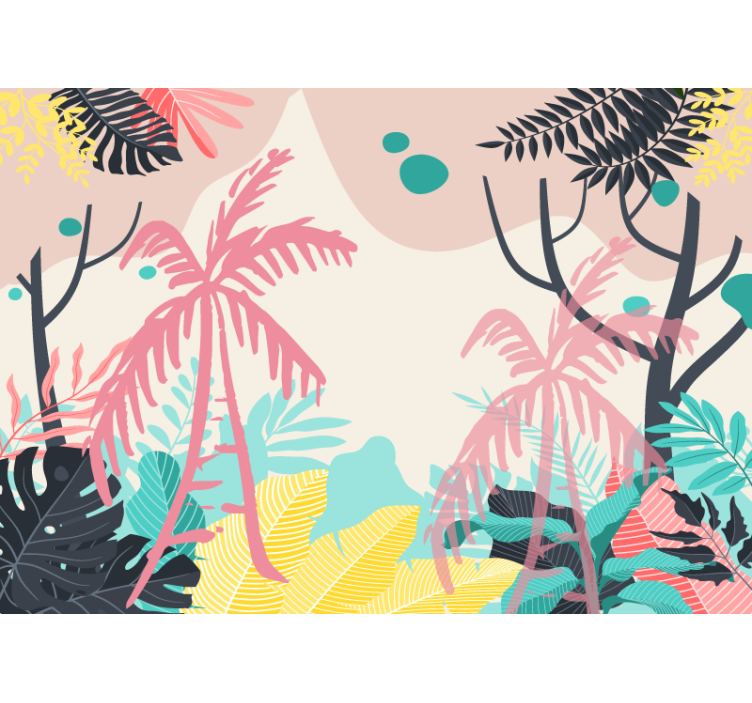 Wall mural nature tropical plant life - TenStickers