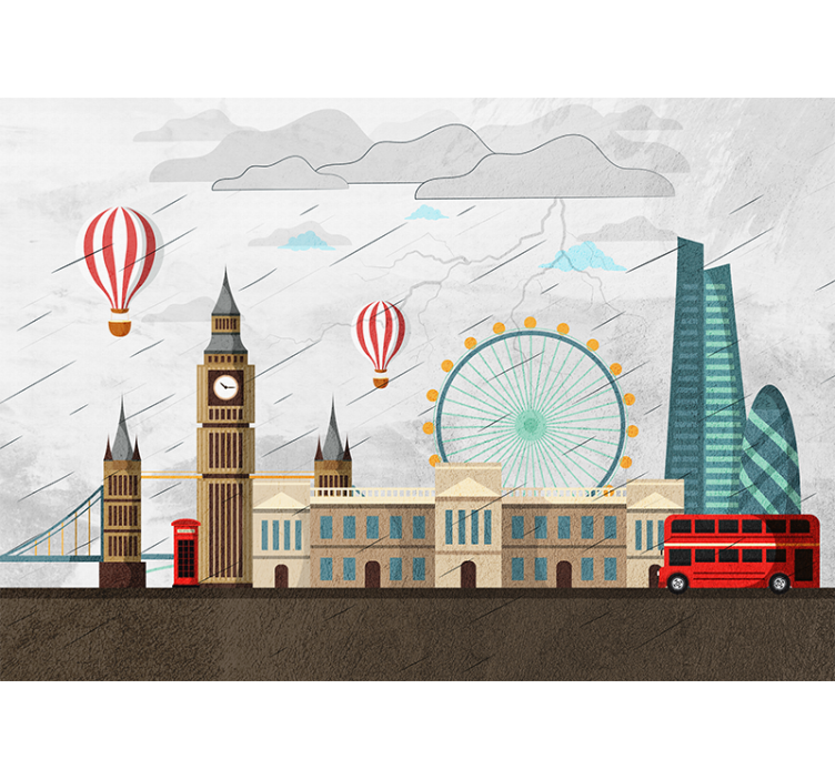 Wall mural london skyline experience - TenStickers