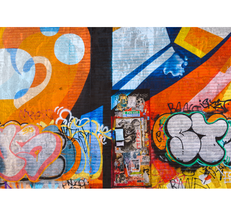 Modern graffiti style Urban art wall mural - TenStickers