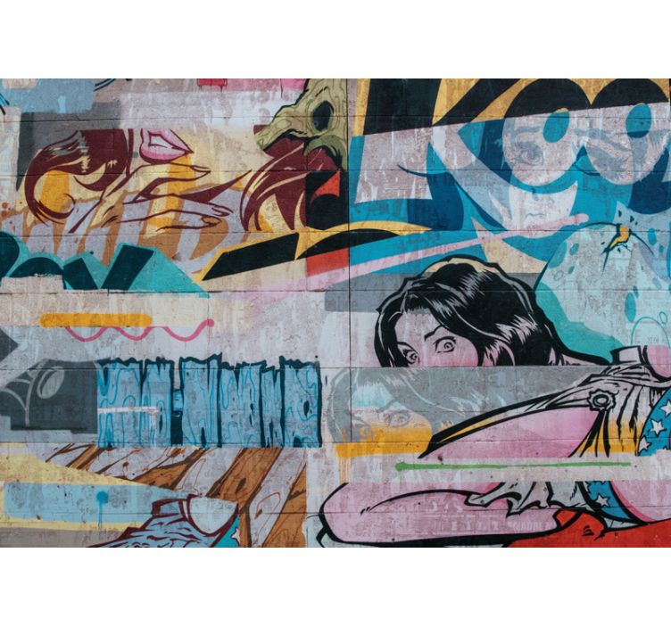 Graffiti wall mural urban street art design - TenStickers