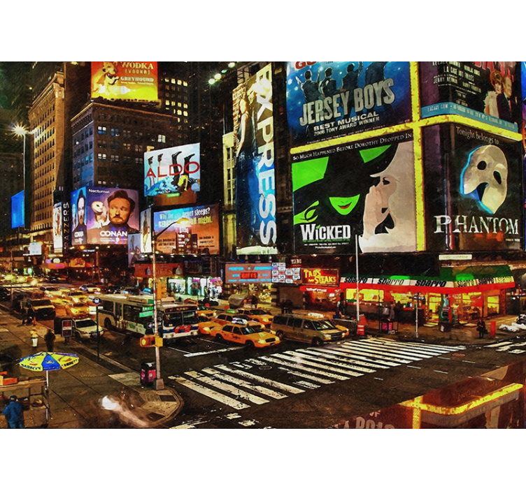Times Square Brilliance wall mural new york - TenStickers