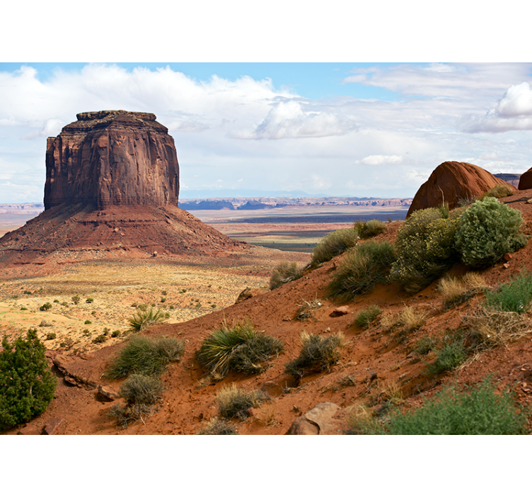 Desert Monolith Panorama landscape wall mural - TenStickers