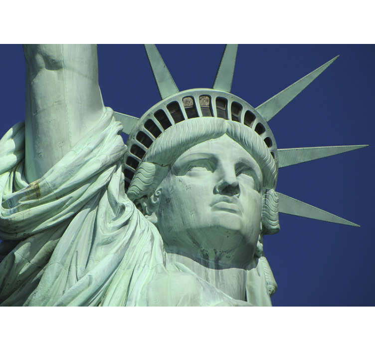 Statue of liberty face New York wall mural - TenStickers