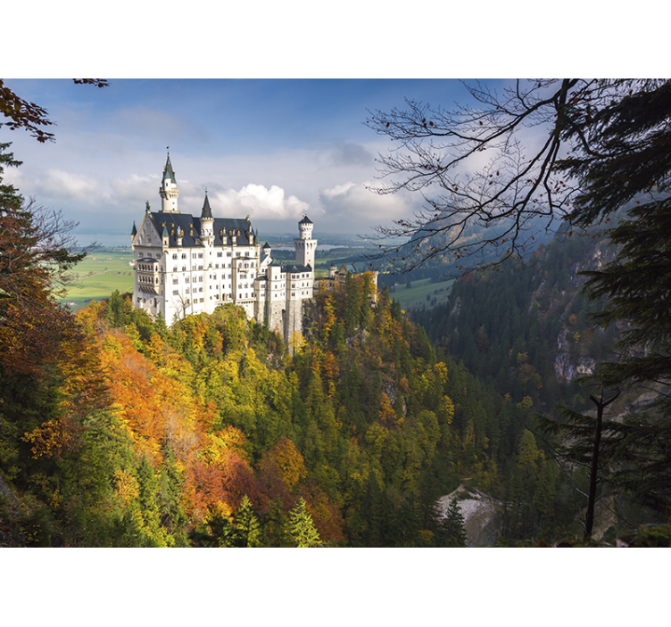 Neuschwanstein castle wall mural - TenStickers