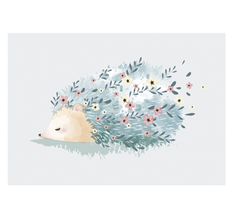 Porcupine art Wall Murals for Bedrooms - TenStickers