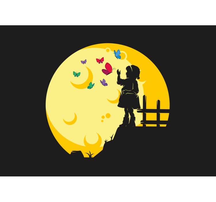 Butterflies Flying for Kids wall Murals - TenStickers