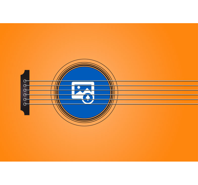 music frame with photo custom wall mural - TenStickers