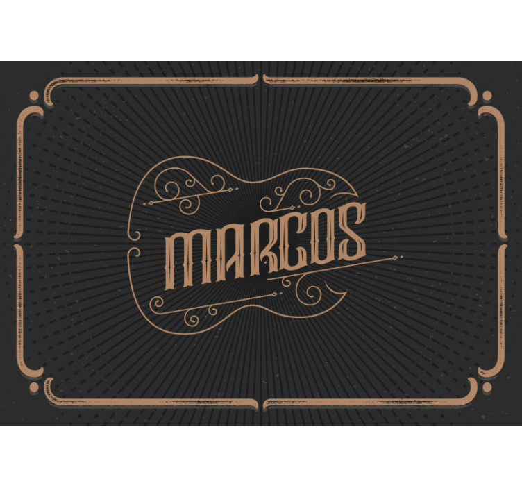 Personalised elegant design wall mural teen bedroom - TenStickers