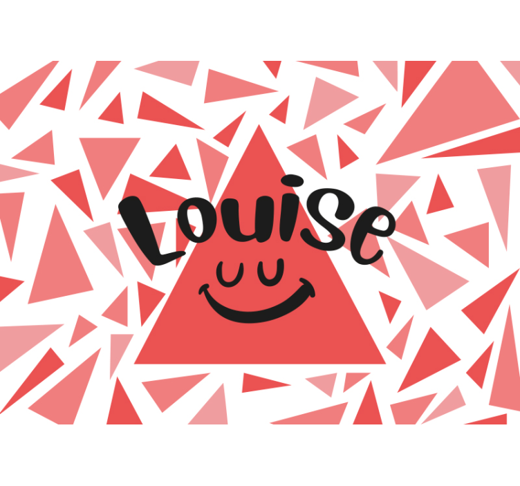 Customized Name Design quote wall mural - TenStickers