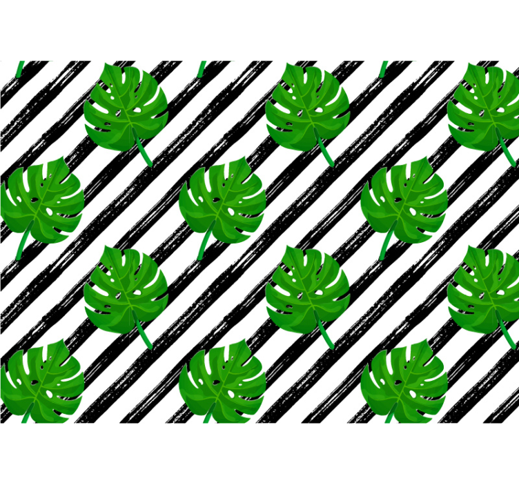 Tropical Leaf Pattern other wall mural - TenStickers