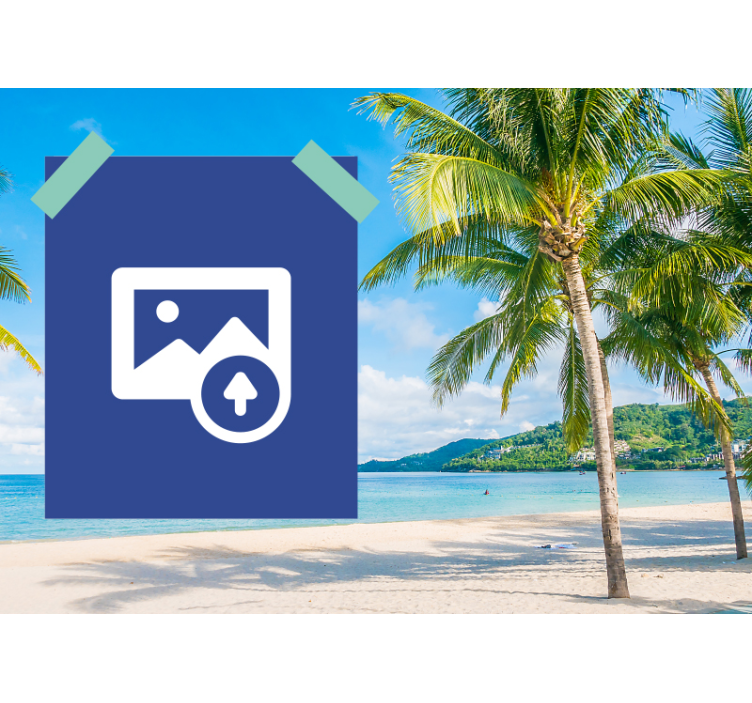 Romantic wall mural couple beach moment - TenStickers