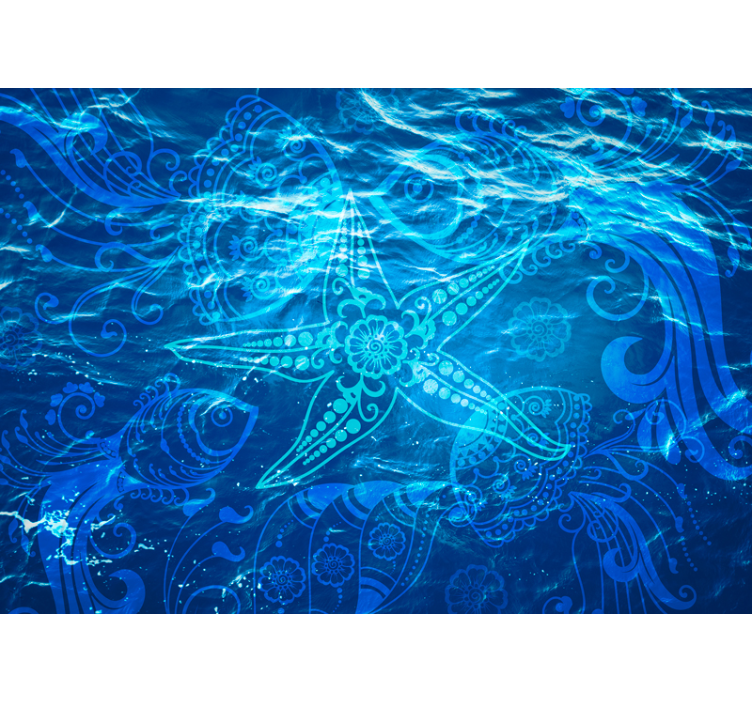 Wall mural nature ocean waves design - TenStickers