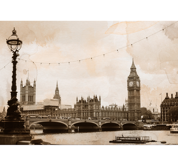 Wall mural london historic london skyline - TenStickers
