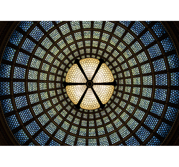 Stained Glass Ceiling wall mural 3d - TenStickers