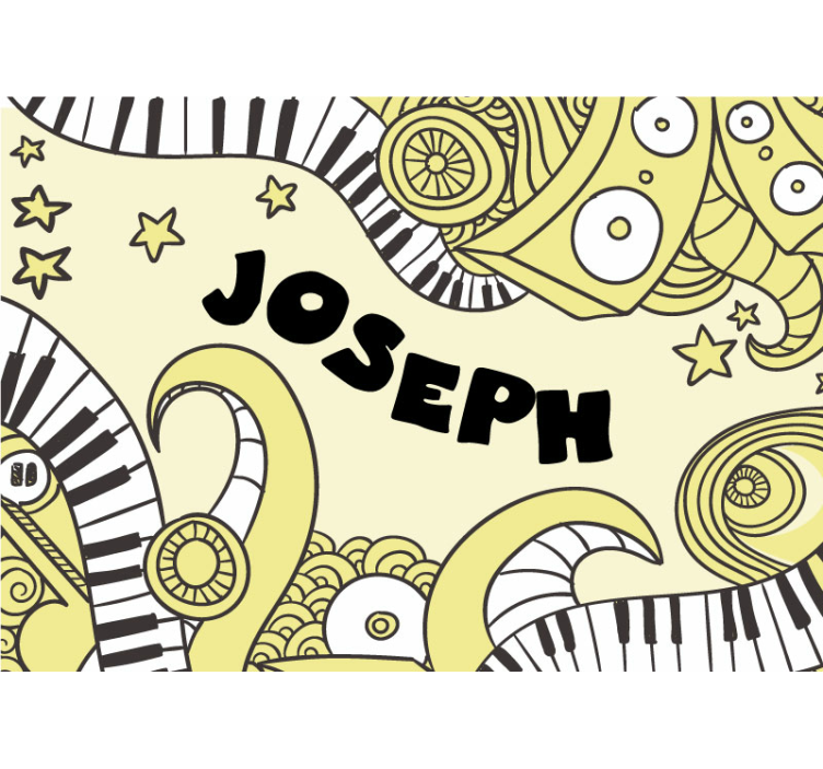 Musical Notes Pattern music wall mural - TenStickers