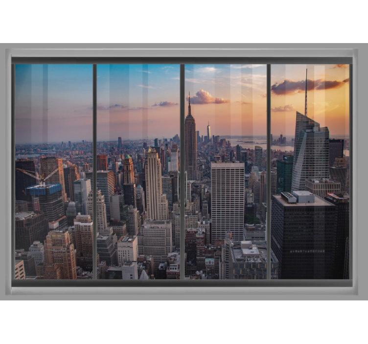 Wall mural new york cityscape with empire state - TenStickers