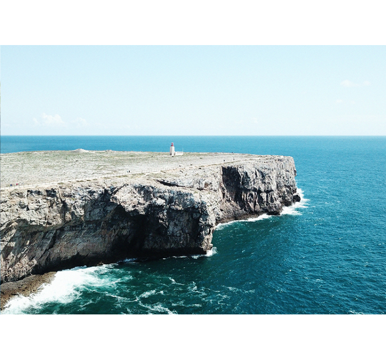 Coastal Cliffs View landscape wall mural - TenStickers