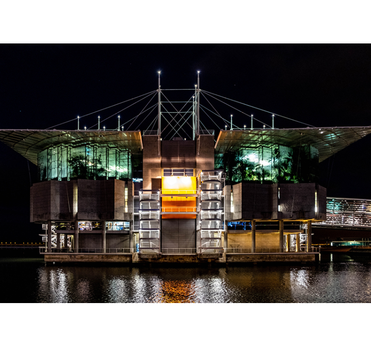 Futuristic Urban Architecture city wall mural - TenStickers