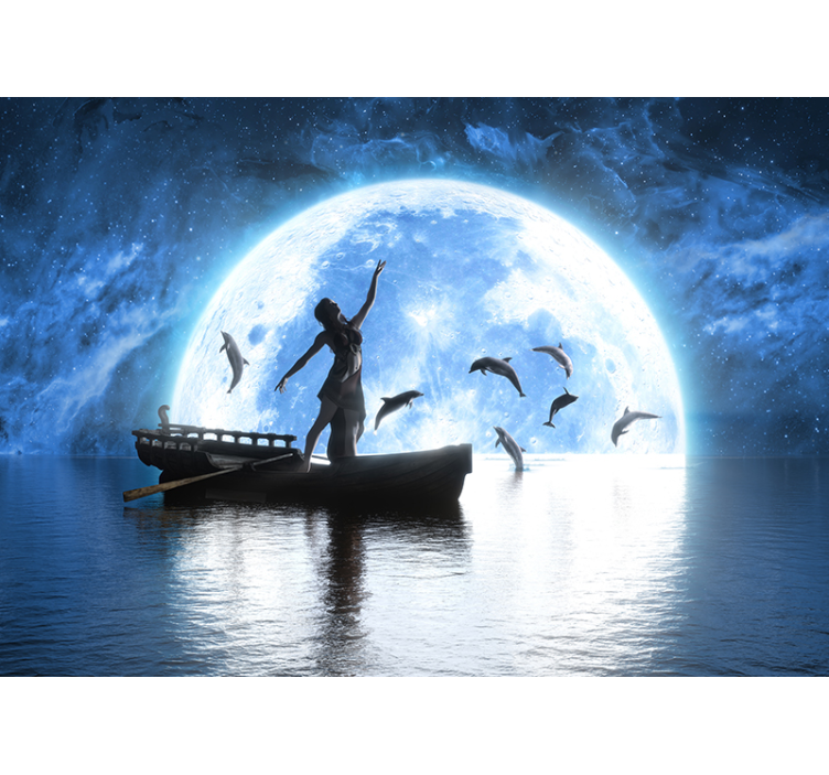 Dancer Under Moonlight wall mural fantasy - TenStickers