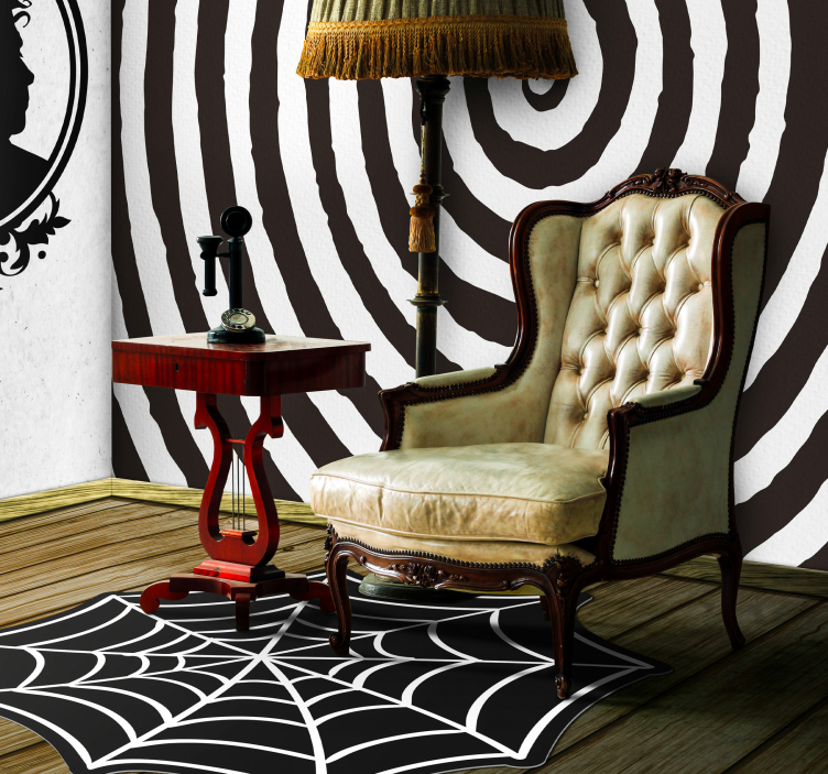 Burtonian spiral wall mural - TenStickers