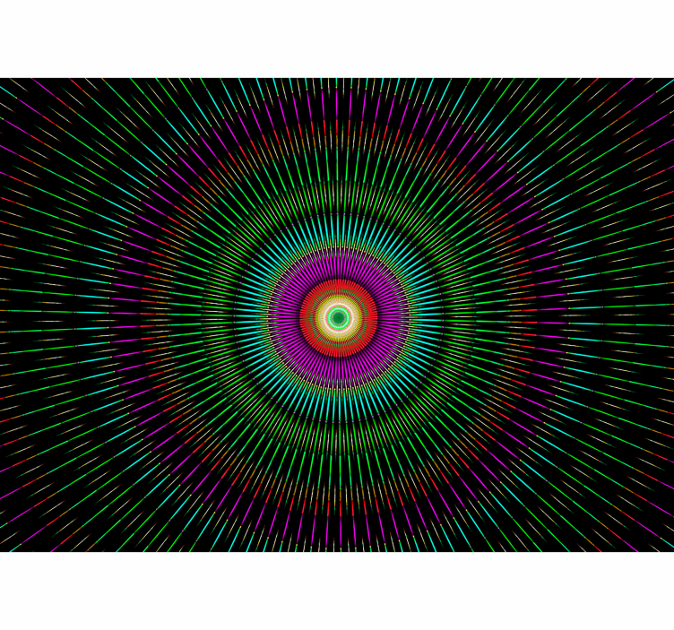 Kaleido Mandala Wall Mural - TenStickers