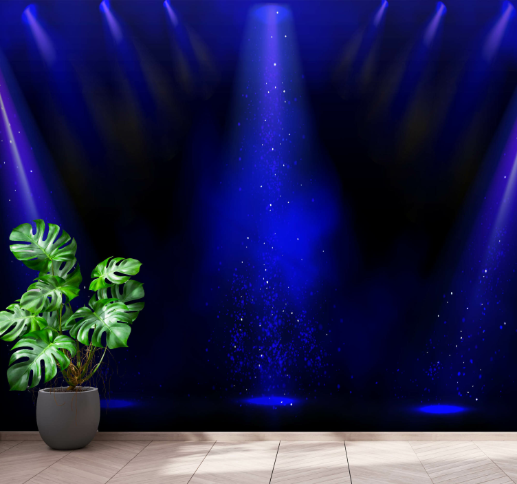 Abstract wall mural spotlight particles effect - TenStickers