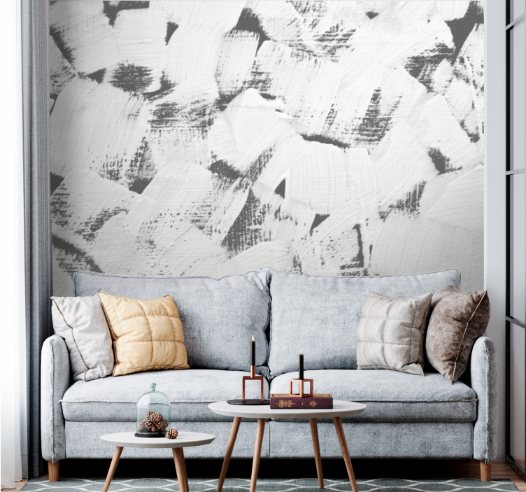 Abstract wall mural textured brush strokes - TenStickers