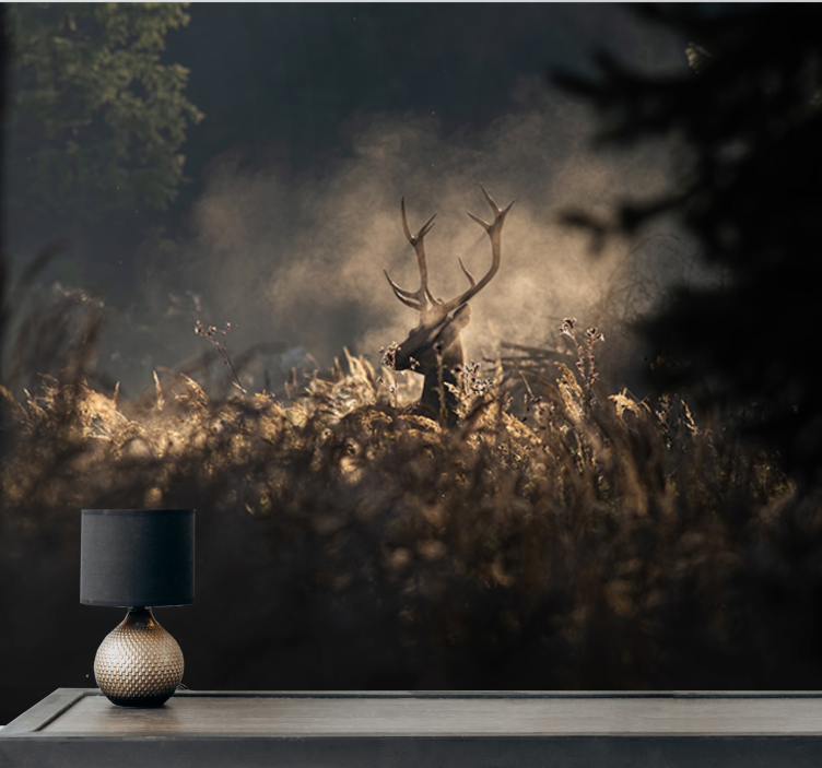 Animals wall mural regal elk silhouette - TenStickers