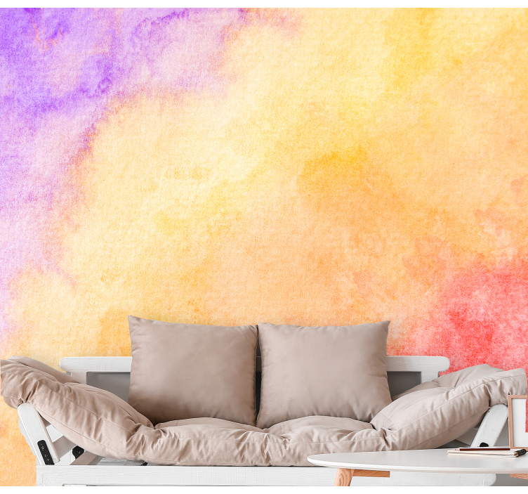 Aquarela painted  colors Abstract Wall Murals - TenStickers