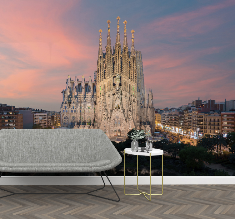Barcelona Gothic Architecture barcelona wall mural - TenStickers