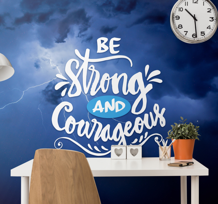 Be strong clouds Sky Wall Mural - TenStickers