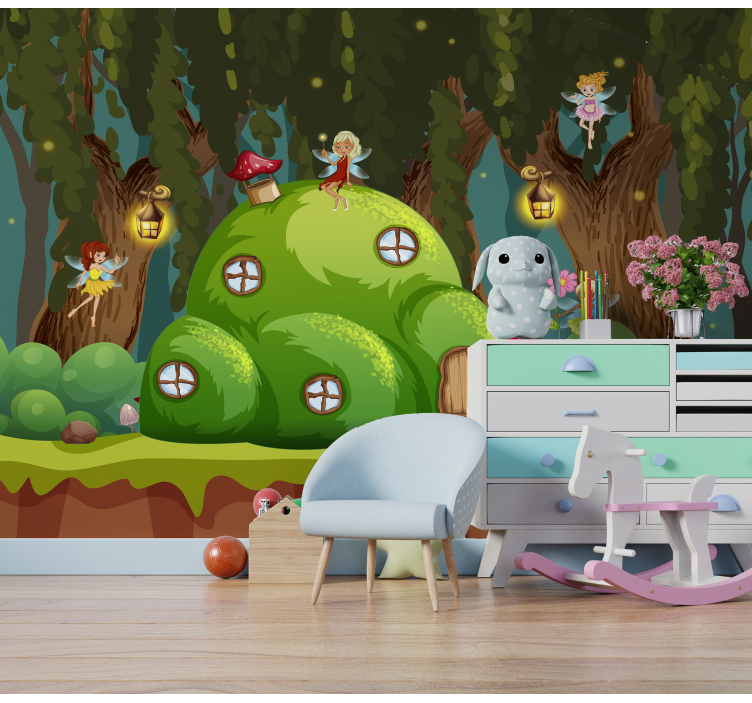 Kids Murals world of fairies - TenStickers