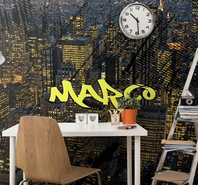 City wall mural new york city skyline - TenStickers