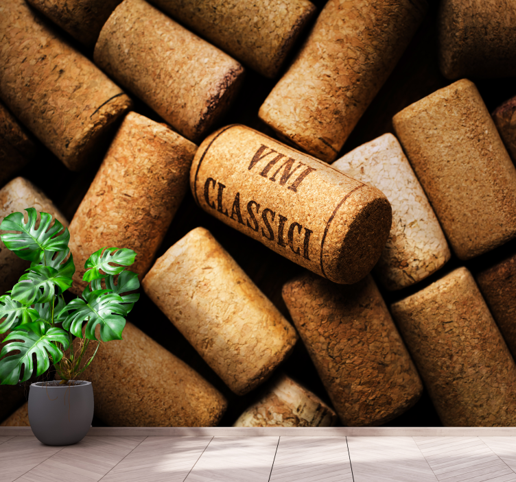 Classic Cork Collection texture wall mural - TenStickers