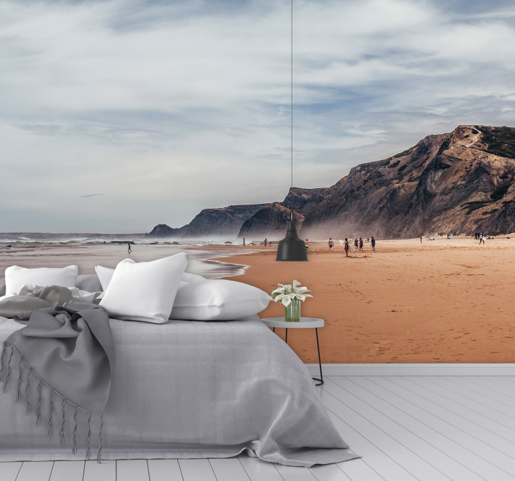 Coastal Serenity Scene under the sea wall mural - TenStickers