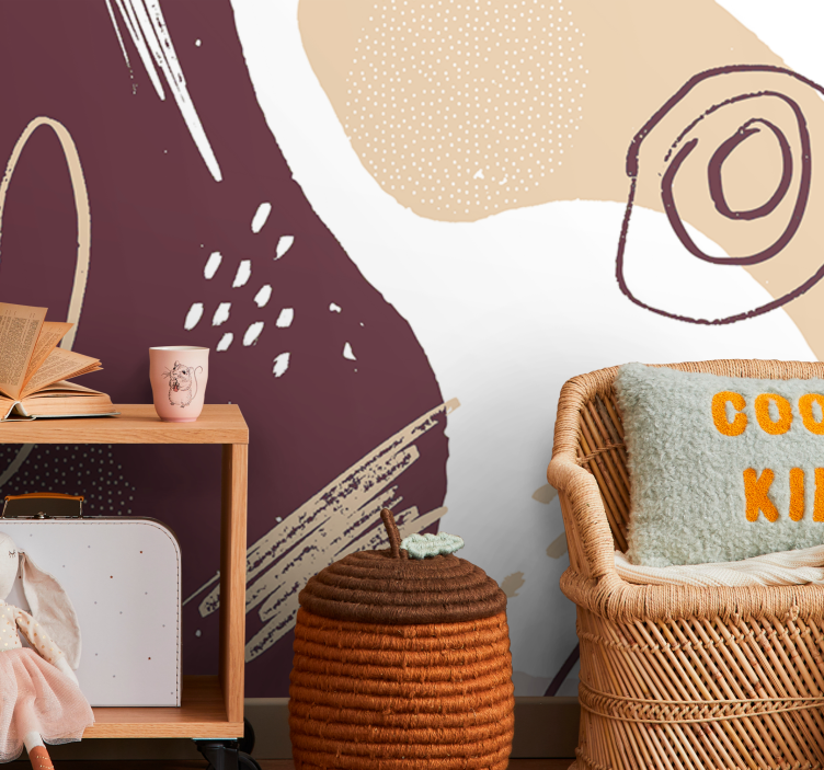 Conceptual Geometric Forms abstract wall mural - TenStickers