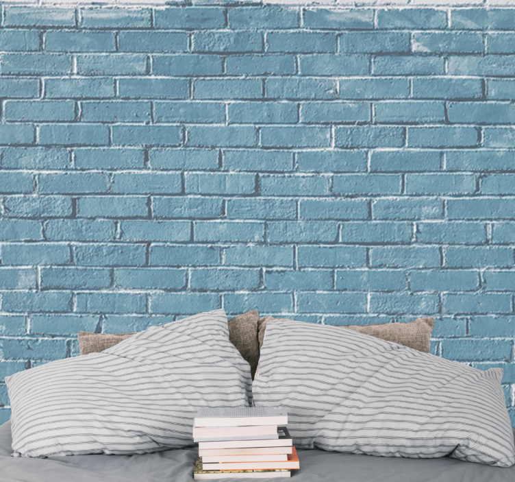 Concrete bricks painted Classic Art Wall Mural - TenStickers