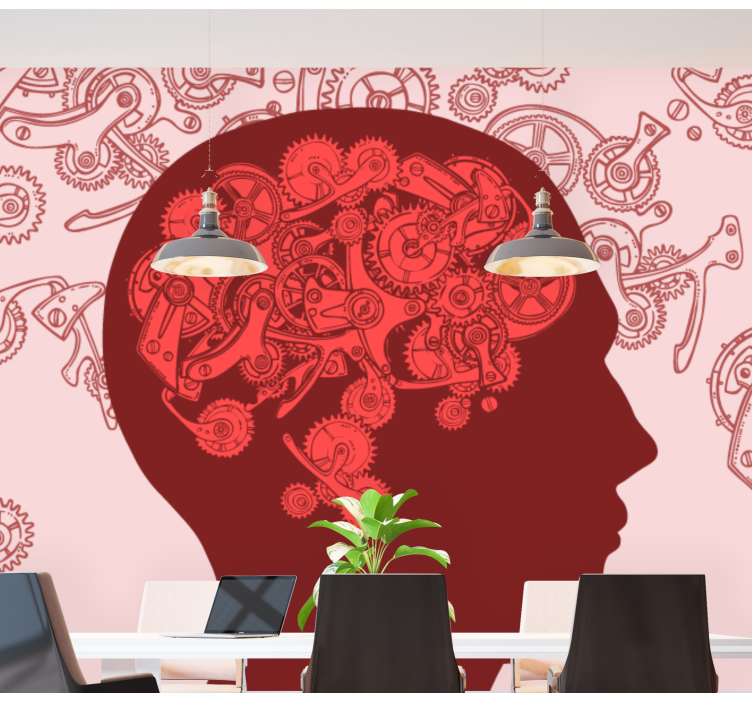 Creative Mechanisms Mind art wall mural - TenStickers