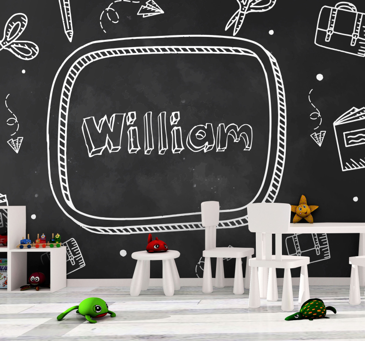 Customizable black board  custom wall mural - TenStickers